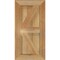 Ekena Millwork Framed Board-n-Batten Shutters w/Z-Bar, Rough Sawn Western Red Cedar, 10 3/4W x 21H, PR RBF06Z11X021RWR - alternate 2